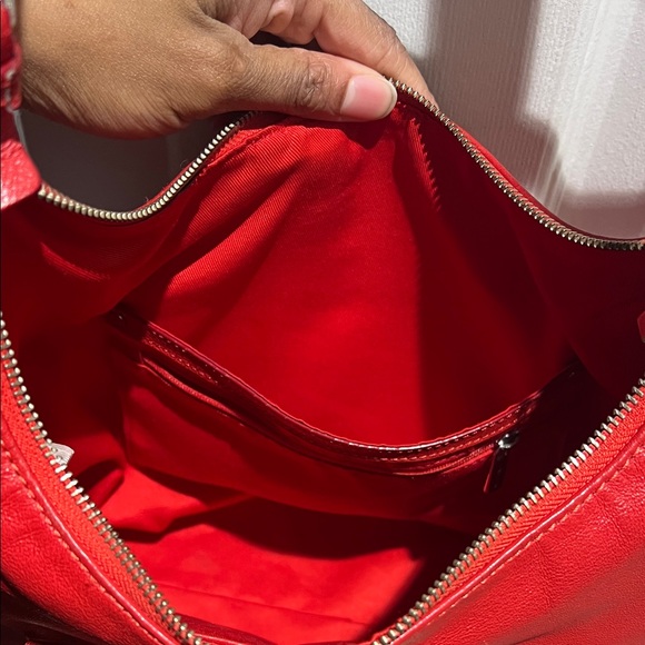 Danier Leather Red Shoulder Bag - Picture 3 of 8
